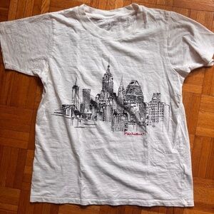 J.Crew Manhattan tshirt perfect donation classic white J.Crew ceethru shirt -
